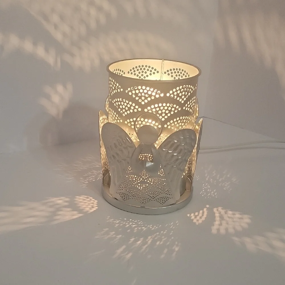 Tin Silver Angel Motif Accent Light.